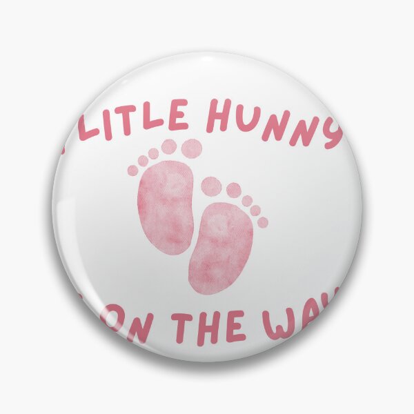 Item preview, A Little Hunny Is On The Way Cute Pink Baby Feet designed and sold by PrintMomCL.