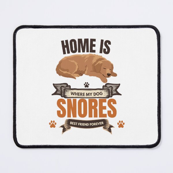 Item preview, Home Is Where My Dog Snores Funny Golden Retriever Vintage T-Shirt designed and sold by Uvclick.
