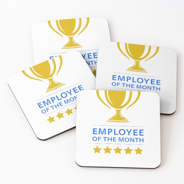 Item preview, Employee Of The Month Gold Trophy Stars | Work Appreciation Award designed and sold by WayOutWorks.