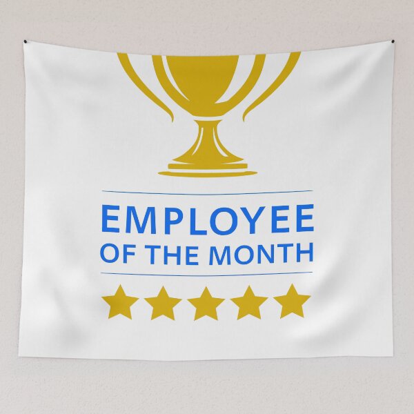 Item preview, Employee Of The Month Gold Trophy Stars | Work Appreciation Award designed and sold by WayOutWorks.