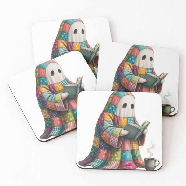 Item preview, Cozy Reading Ghost designed and sold by SpineTingleCo.