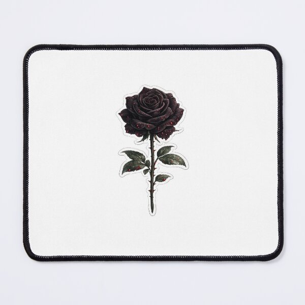 Item preview, Dark Feminine Black Rose Sticker designed and sold by PawsAndpetalstudio.