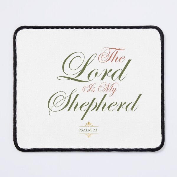 Item preview, The Lord Is My Shepherd Psalm 23 Elegant Script designed and sold by RepJesus.