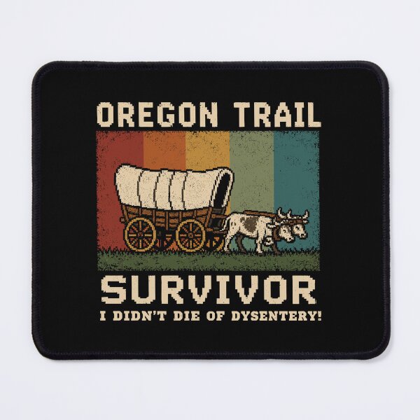 Item preview, Oregon Trail Survivor I Didn't Die of Dysentery Funny Retro Gaming Vintage designed and sold by TavellynArt.