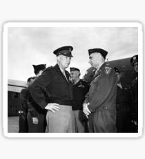 Eisenhower and General Lucius Clay - Berlin - 1945 Sticker