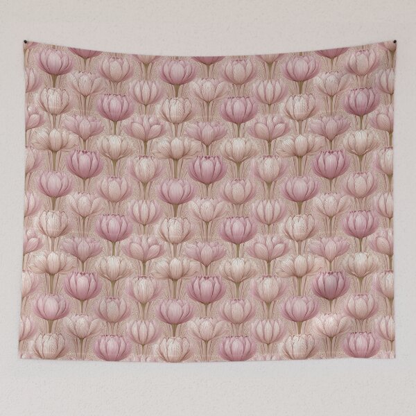 Item preview, Petaled Lotus Flower  - Birthday Flower Pattern - Gifts For Girlfriend designed and sold by RoyalStarsPatts.