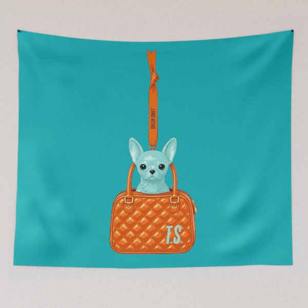 Item preview, toy chihuahua barking at chihuahua tiny purse  - actually romantic designed and sold by taylorvinyls.