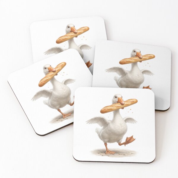 Item preview, Funny Goose with a Baguette designed and sold by Helenaphotoart.