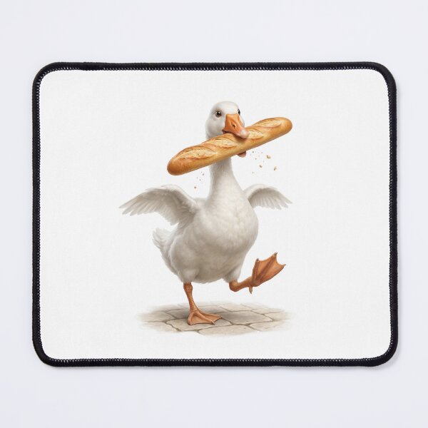 Item preview, Funny Goose with a Baguette designed and sold by Helenaphotoart.