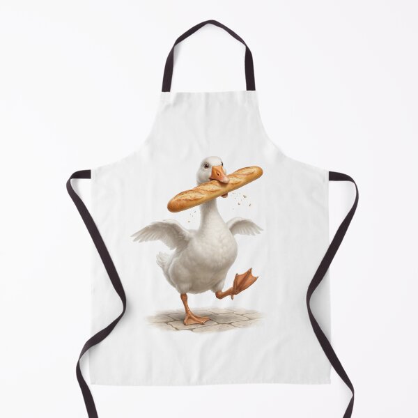 Item preview, Funny Goose with a Baguette designed and sold by Helenaphotoart.