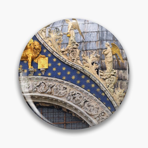 Item preview, Saint Mark Basilica dome detail, golden the Lion of St.Mark, byzantine and gothic architectures in Venice, Italy designed and sold by goceris.