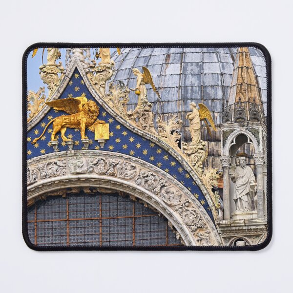 Item preview, Saint Mark Basilica dome detail, golden the Lion of St.Mark, byzantine and gothic architectures in Venice, Italy designed and sold by goceris.