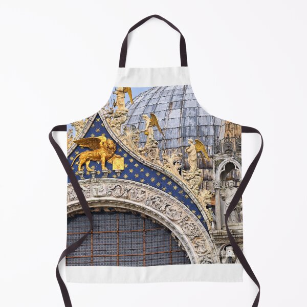 Item preview, Saint Mark Basilica dome detail, golden the Lion of St.Mark, byzantine and gothic architectures in Venice, Italy designed and sold by goceris.