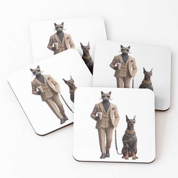 Item preview, Luxury Boss Cat – Old Money Style with Doberman designed and sold by filou designs.