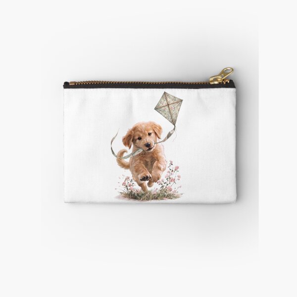 Item preview, Golden Puppy Flying a Kite designed and sold by Helenaphotoart.
