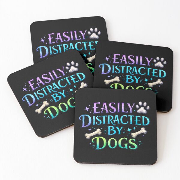 Item preview, Easily Distracted by Dogs designed and sold by AbstractAnom.