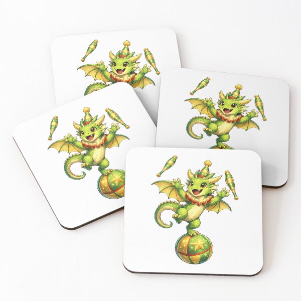 Item preview, Cute Baby Circus Dragon Juggling – Fantasy Dragon Juggler designed and sold by Hatchling Hollow.