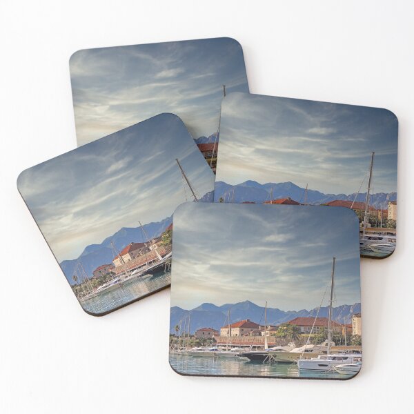 Item preview, Old town Kotor port with boats and yachts, Montenegro designed and sold by goceris.