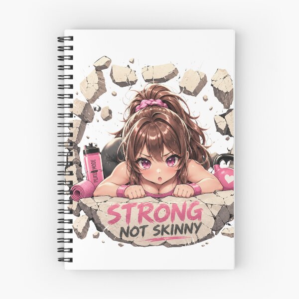 Item preview, Strong Not Skinny Anime Gym Girl Women's Fitness Design designed and sold by Digistore1221.