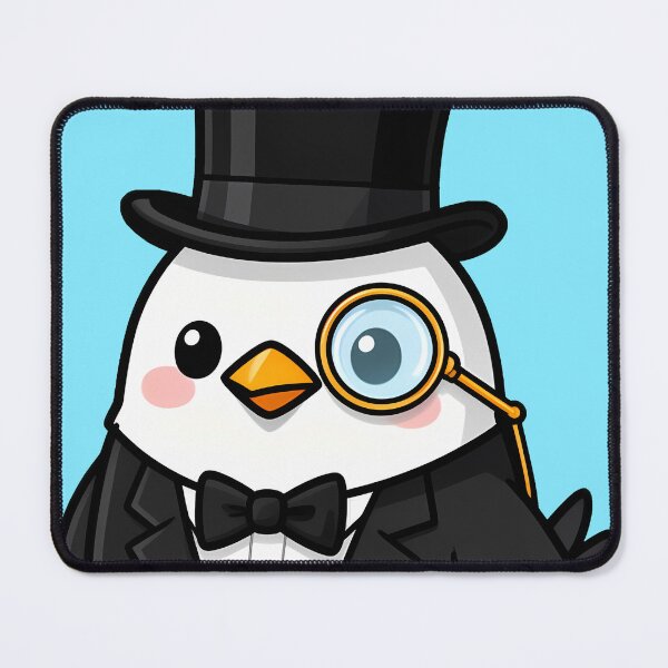 Item preview, Bird With Top Hat, Dapper Bird Lover Gift designed and sold by WrenAndWhimsy.