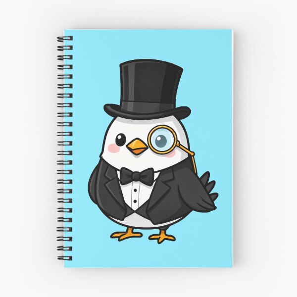 Item preview, Bird With Top Hat, Dapper Bird Lover Gift designed and sold by WrenAndWhimsy.