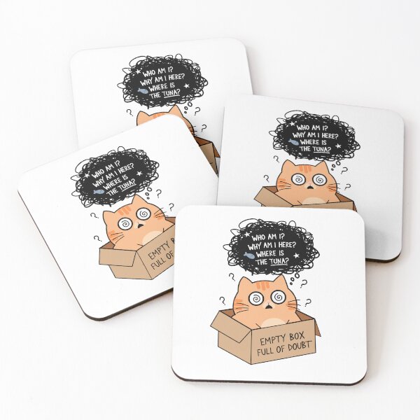Item preview, Empty Box Full of Doubt - Confused Cat designed and sold by Randomnessy.