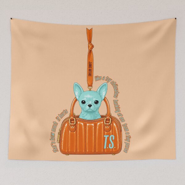 Item preview, it's actually romantic a toy chihuahua barking at chihuahua tiny purse  - actually romantic designed and sold by taylorvinyls.