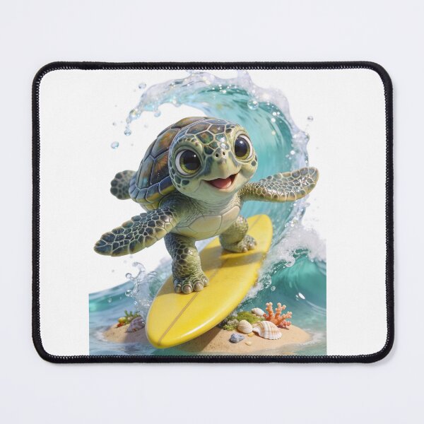 Item preview, Happy Turtle Riding a Big Wave designed and sold by Helenaphotoart.