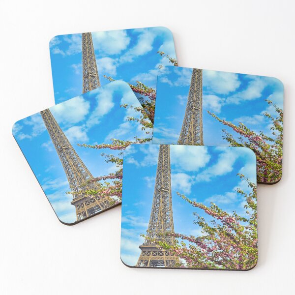Item preview, Eiffel tower and cherry blossoms tree,april in Paris, springtime designed and sold by goceris.