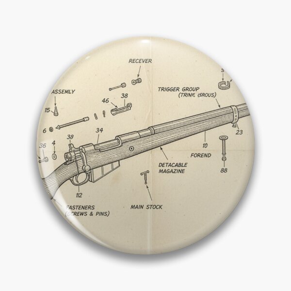 Item preview, Lee-Enfield S.M.L.E. – Technical Exploded View designed and sold by Halbeskilo.
