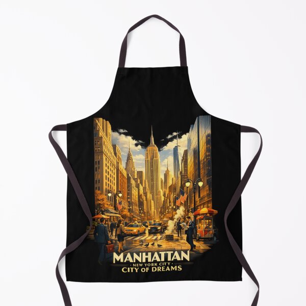 Item preview, Manhattan New York City Skyline Travel Poster designed and sold by Dikshant Goyal.