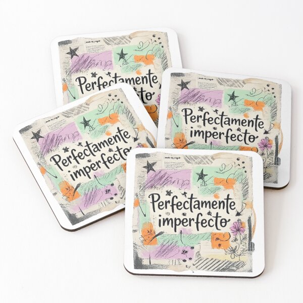Item preview, Perfectly Imperfect | Motivational Scrapbook Design | Vintage Positive Quote designed and sold by FusiTink.