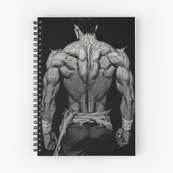 Item preview, Monochrome Muscular Anime Warrior Back View Illustration designed and sold by Sergii Davydenko.