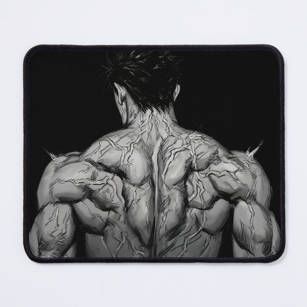 Item preview, Monochrome Muscular Anime Warrior Back View Illustration designed and sold by Sergii Davydenko.