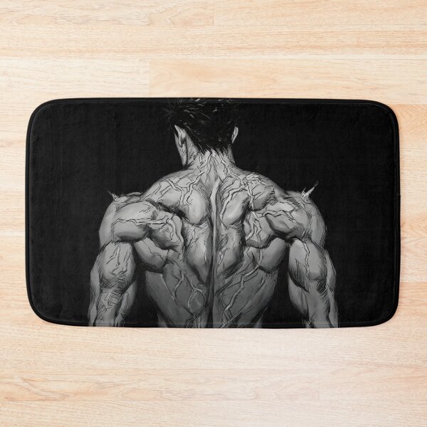 Item preview, Monochrome Muscular Anime Warrior Back View Illustration designed and sold by Sergii Davydenko.