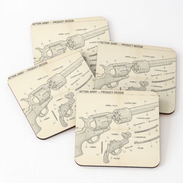 Item preview, Colt Single Action Army – Technical Exploded View designed and sold by Halbeskilo.