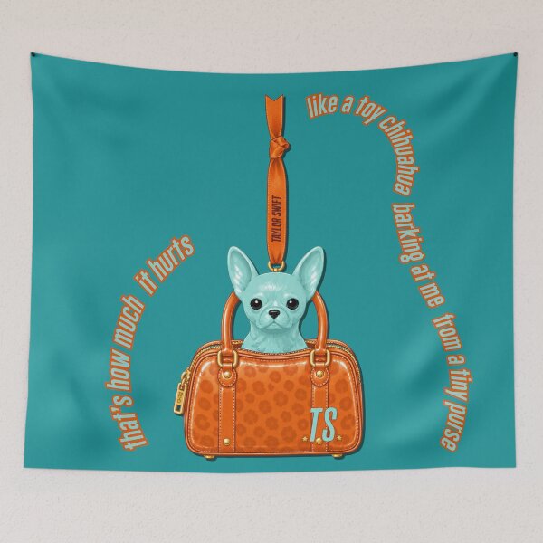 Item preview, its actually romantic a toy chihuahua barking at chihuahua tiny purse  - actually romantic designed and sold by taylorvinyls.
