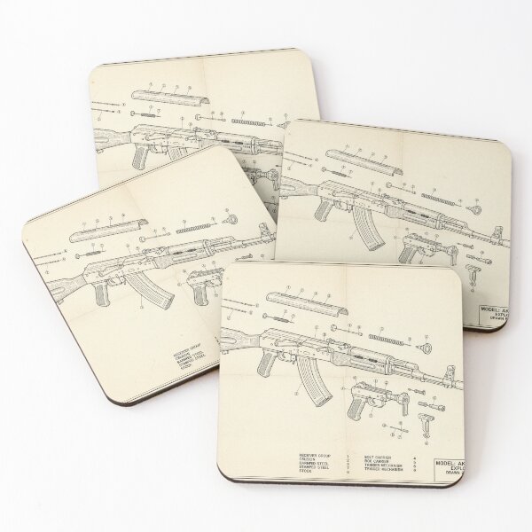 Item preview, AK-47 – Technical exploded view designed and sold by Halbeskilo.