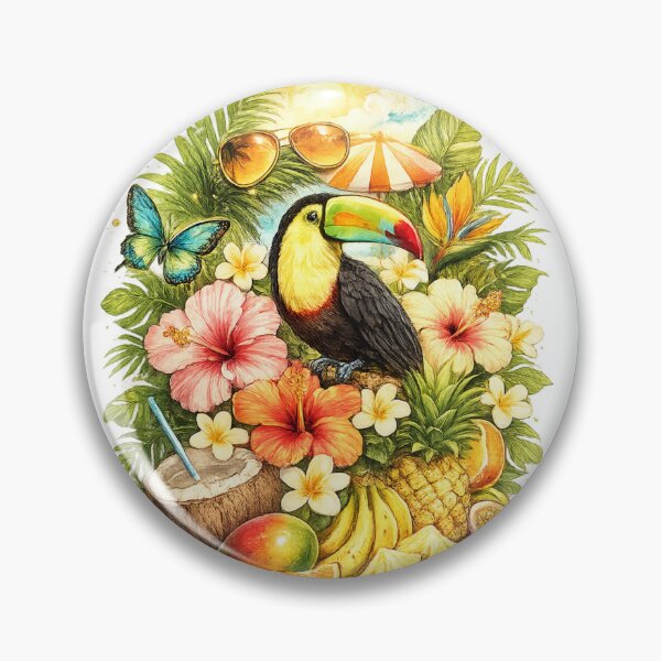 Item preview, Tropical Summer Toucan – Vibrant Exotic Summer Illustration designed and sold by SP319.