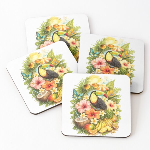 Item preview, Tropical Summer Toucan – Vibrant Exotic Summer Illustration designed and sold by SP319.
