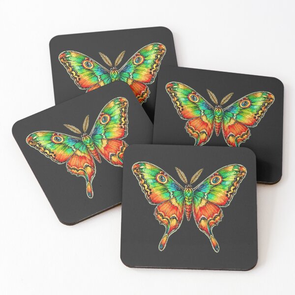 Item preview, Madagascan Sunset Moth Watercolor Art – Colorful Nature Illustration designed and sold by ColorSplash123.