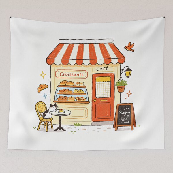 Item preview, PARISIEN BAKERY CAFE designed and sold by andalaimaging.