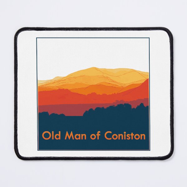Item preview, Stylised view across The Old Man of Coniston (v1) designed and sold by LazloWoodbine.