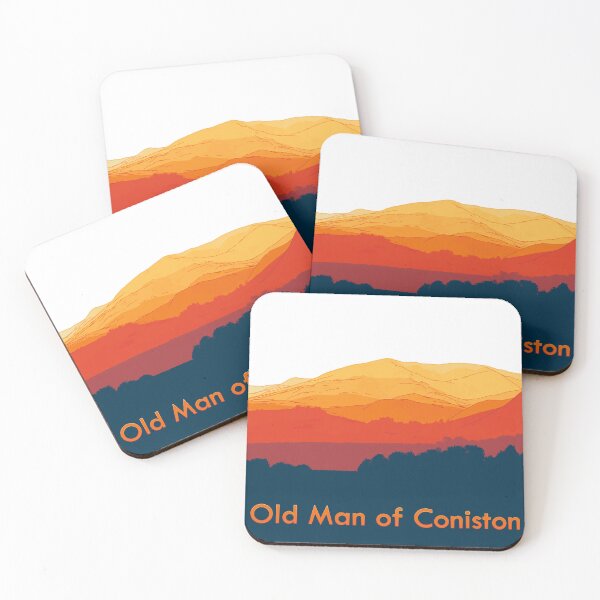 Item preview, Stylised view across The Old Man of Coniston (v1) designed and sold by LazloWoodbine.