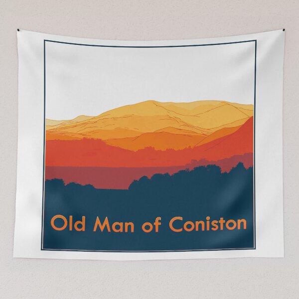 Item preview, Stylised view across The Old Man of Coniston (v1) designed and sold by LazloWoodbine.