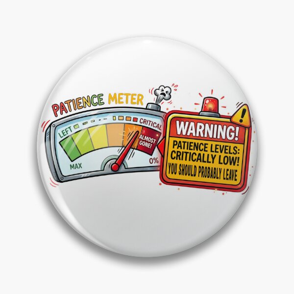 Item preview, My Patience Meter (Darker) designed and sold by 3Brew-Designs.