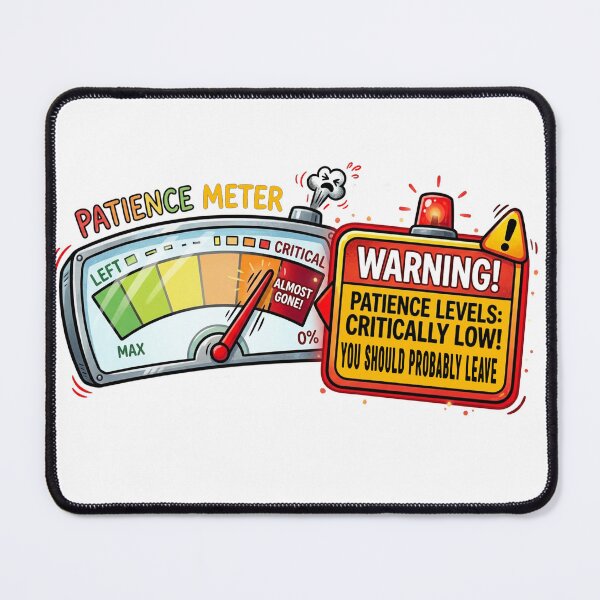 Item preview, My Patience Meter (Darker) designed and sold by 3Brew-Designs.