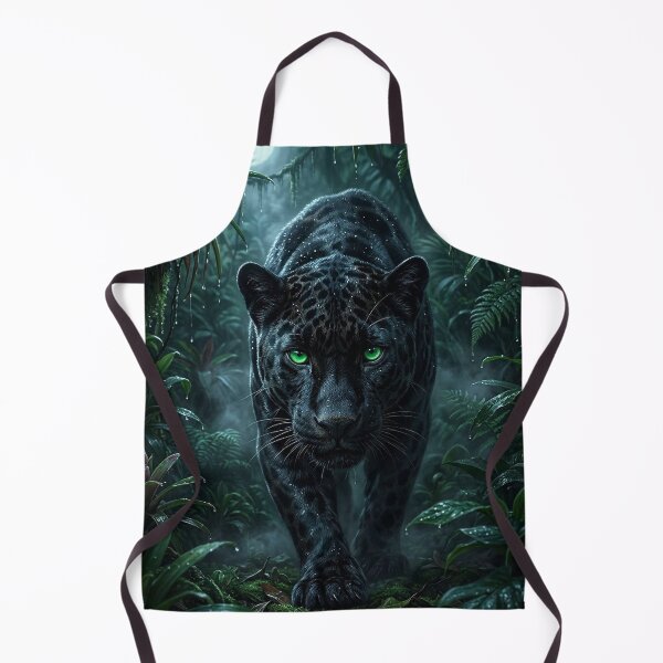 Item preview, Black Jaguar in Misty Jungle Art designed and sold by ice-apparel.