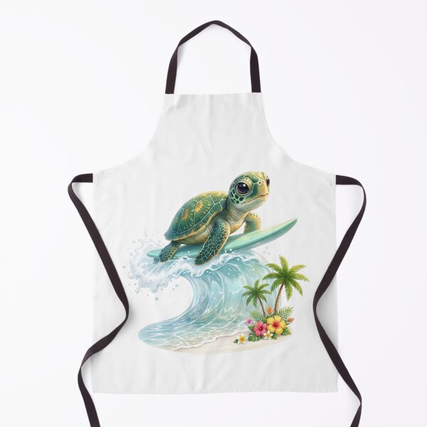 Item preview, Surfing Sea Turtle on a Tropical Wave designed and sold by Helenaphotoart.