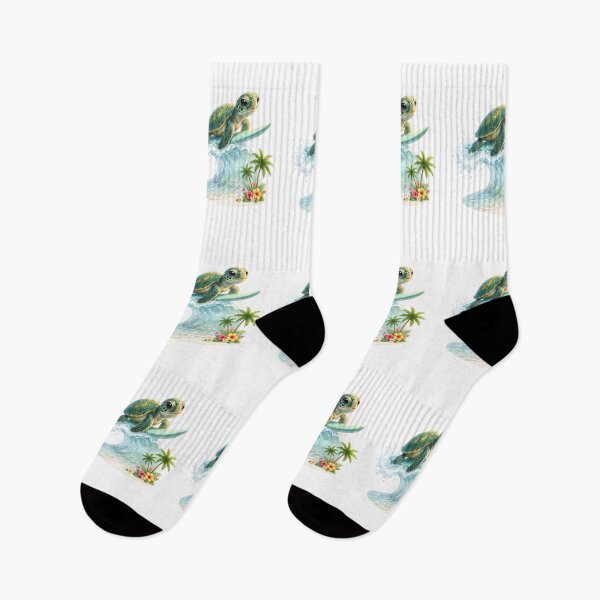 Item preview, Surfing Sea Turtle on a Tropical Wave designed and sold by Helenaphotoart.